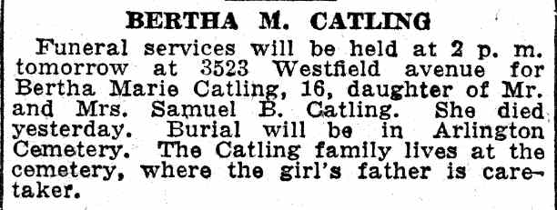 Lemuel Horner funeral director at 3523 Westfield Avenue, Camden Courier-Post, June 16, 1932