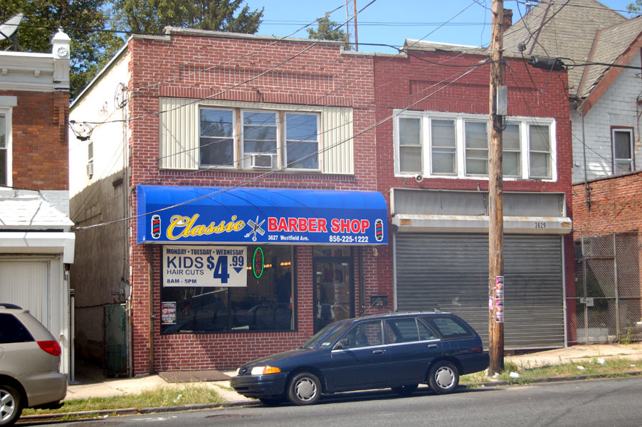 3627–3629 Westfield Avenue — Classic Barber Shop, August 26, 2008