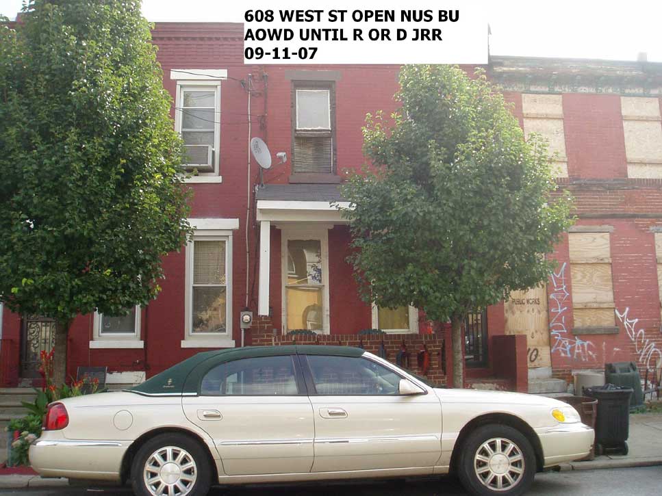 608 West Street, September 11, 2007