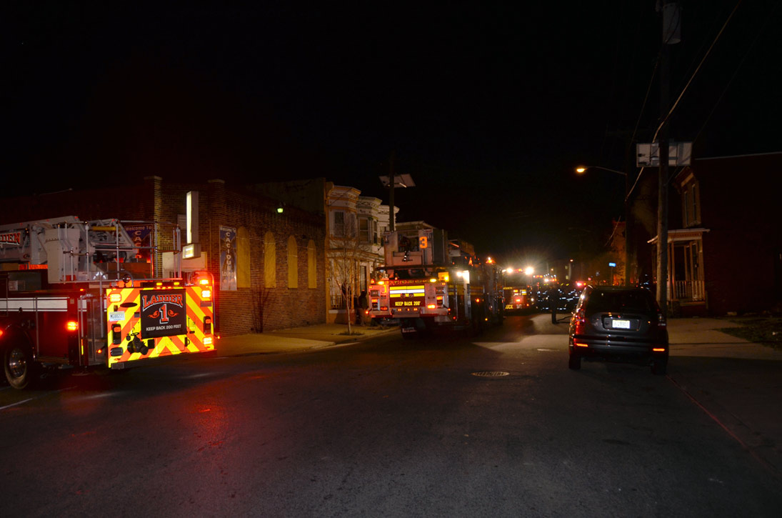 Looking south on West Street toward Clinton Street, December 11, 2011