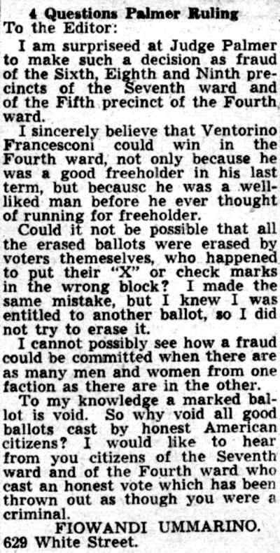 4 Questions Palmer Ruling — Camden Courier-Post, July 31, 1941