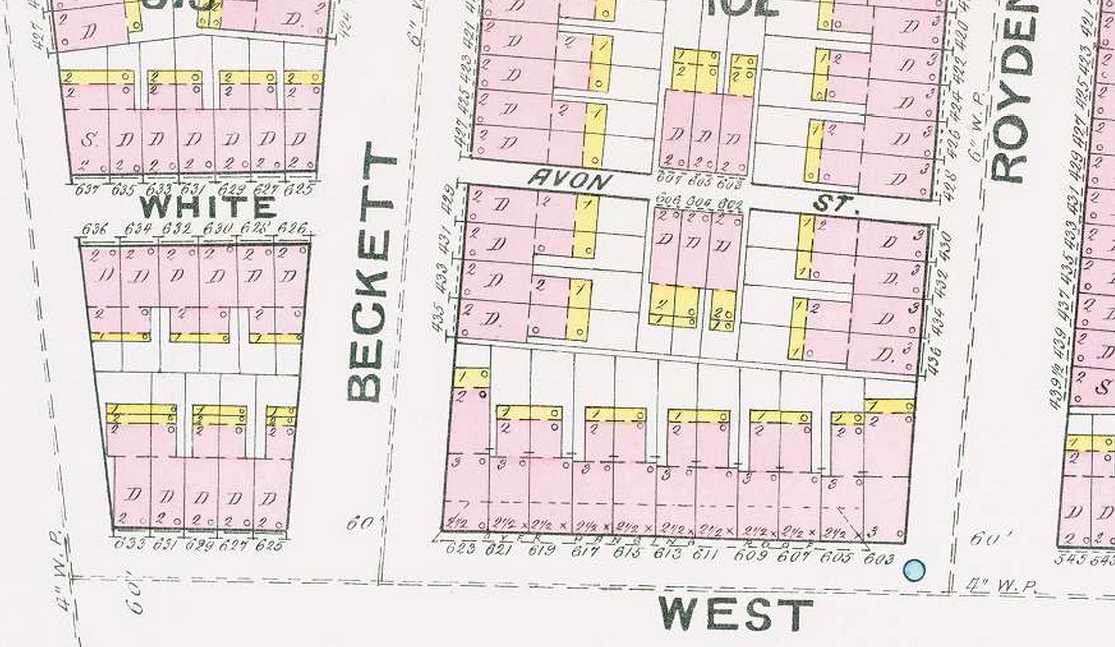 White Street — 1891 Sanborn Map of Camden