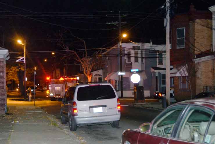 Looking at the Northwest Corner of Whitman Avenue and Louis Street, November 27, 2011