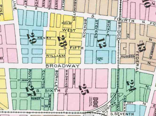 1891 map of William Street area