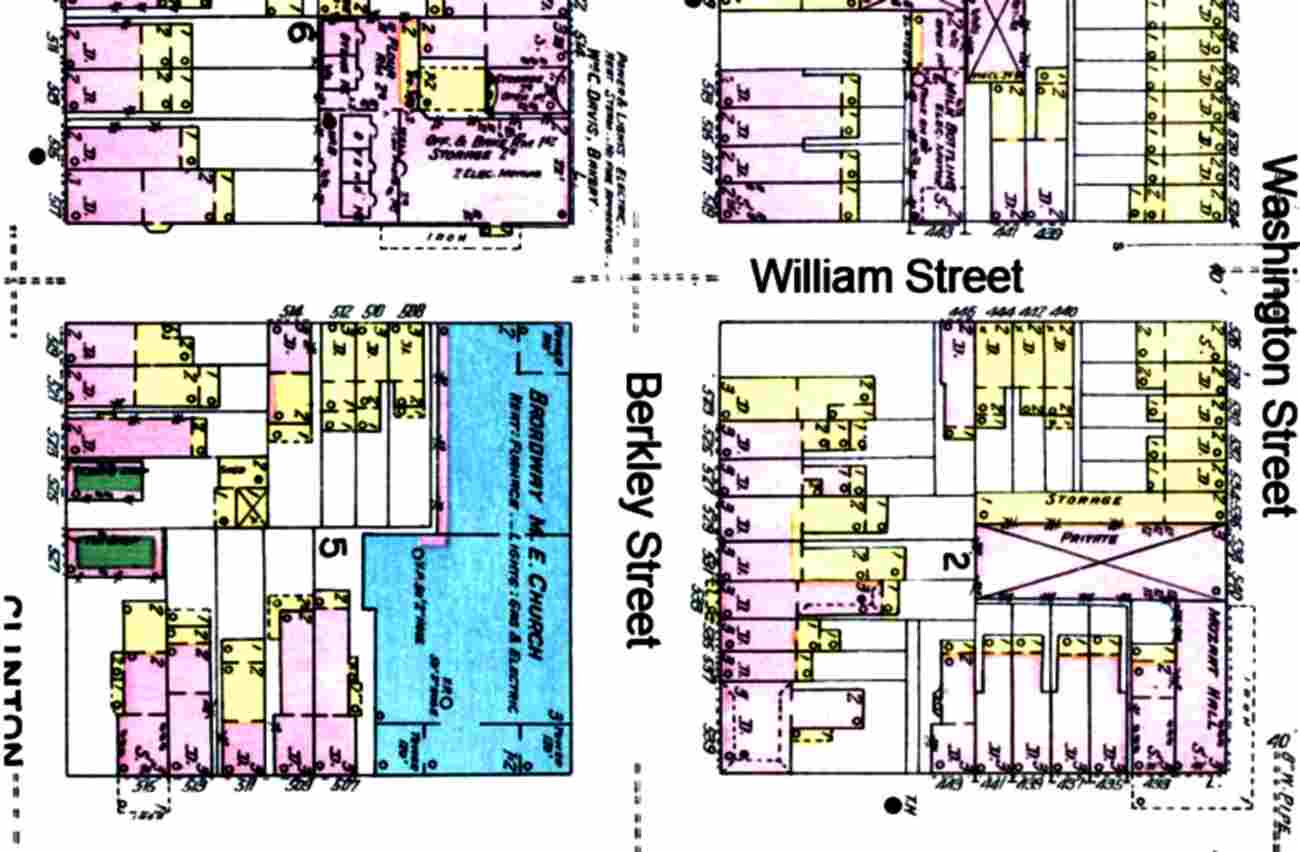 1906 Sanborn fire insurance map showing William Street, continued