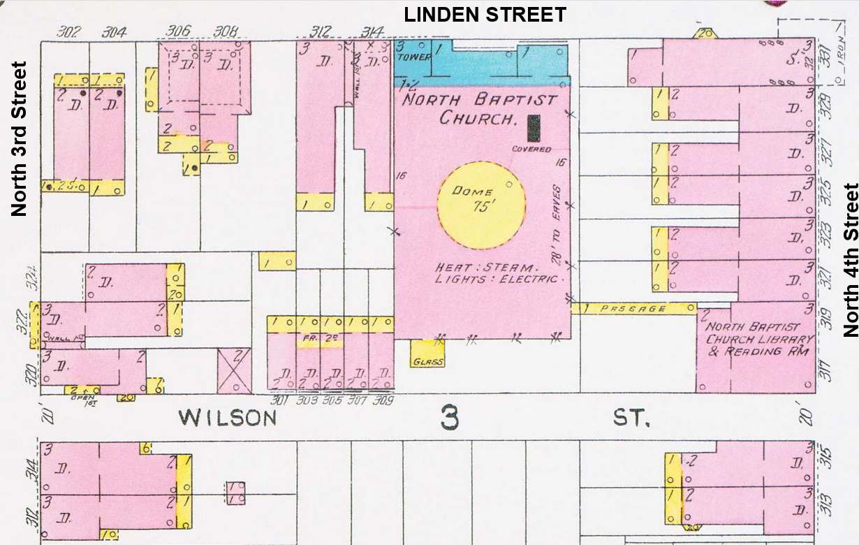 1906 Sanborn Map of Wilson Street