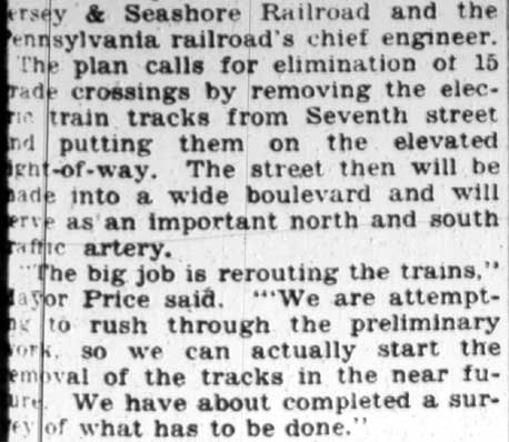 Seventh Street, Winfield S. Price, Camden Courier-Post, February 21, 1928
