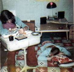 Wayne and Pat Sharp at 36 Wood Street, 1973