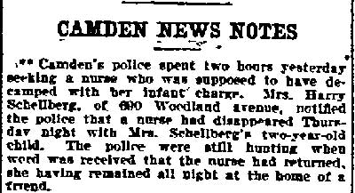Harry Schellberg, 690 Woodland Avenue, Philadelphia Inquirer, August 12, 1905