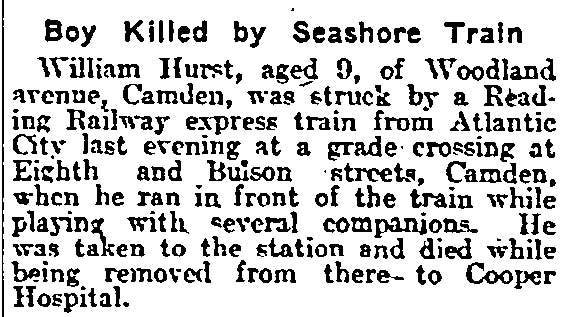 John A. Hirst, 747 Woodland Avenue, Philadelphia Inquirer, July 8, 1914