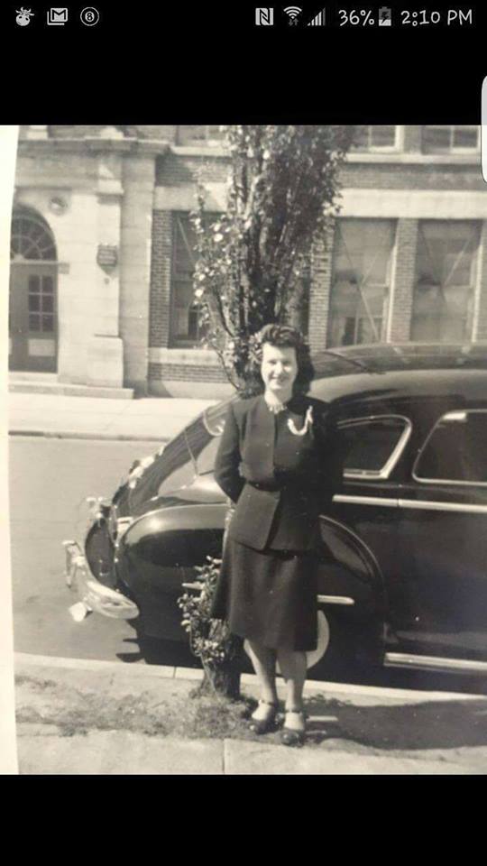 Mary Zurinski Pitner, 852 Woodland Avenue, c. 1950
