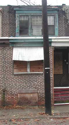 Home of Charles H. Sutman at 1468 South 4th Street, Camden NJ, photographed December 14, 2002