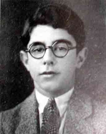 Portrait of Sanford Shapiro, Camden High School, January 1928