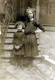555 York Street, 1911 — Jack and Grace O'Connor in front of their home