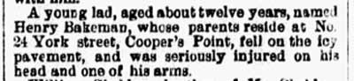 24 York Street — Henry Bakeman — Philadelphia Inquirer, December 21, 1882