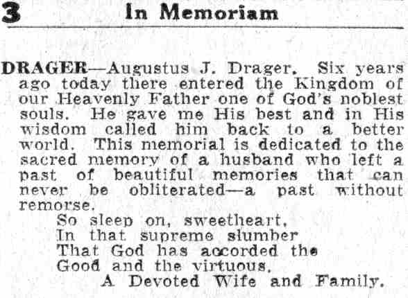 209 York Street — Augustus J. Drager Sr. & Family — Camden Courier-Post, June 11, 1932