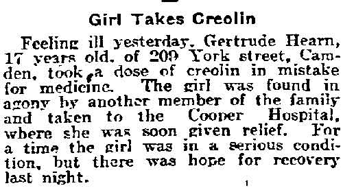 209 York Street — Gertrude Hearn — Philadelphia Inquirer, July 22, 1918