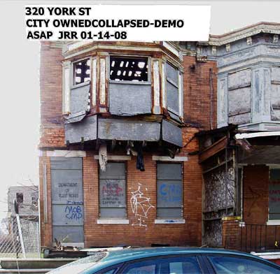 320 York Street — Photograph Taken January 14, 2008