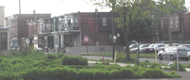 Looking east from Point and York Street, May 2004