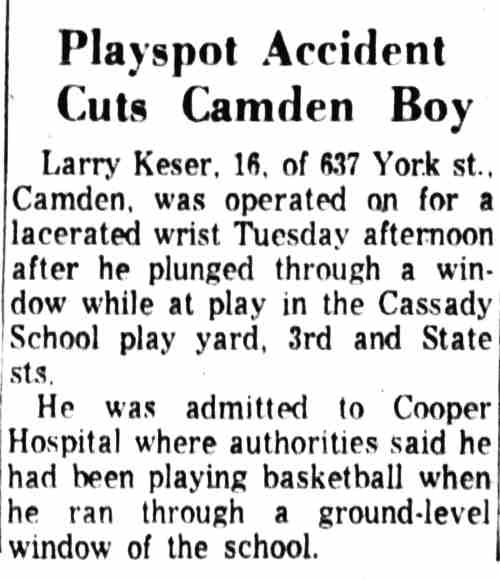 637 York Street — Larry Keser — Camden Courier-Post, July 25, 1962