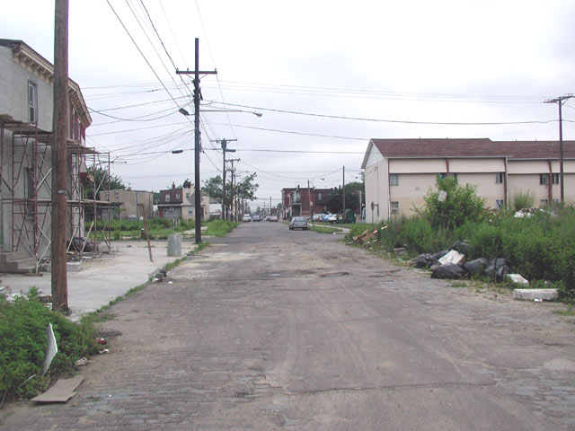 Looking East on York Street from about 26 York — June 6, 2004