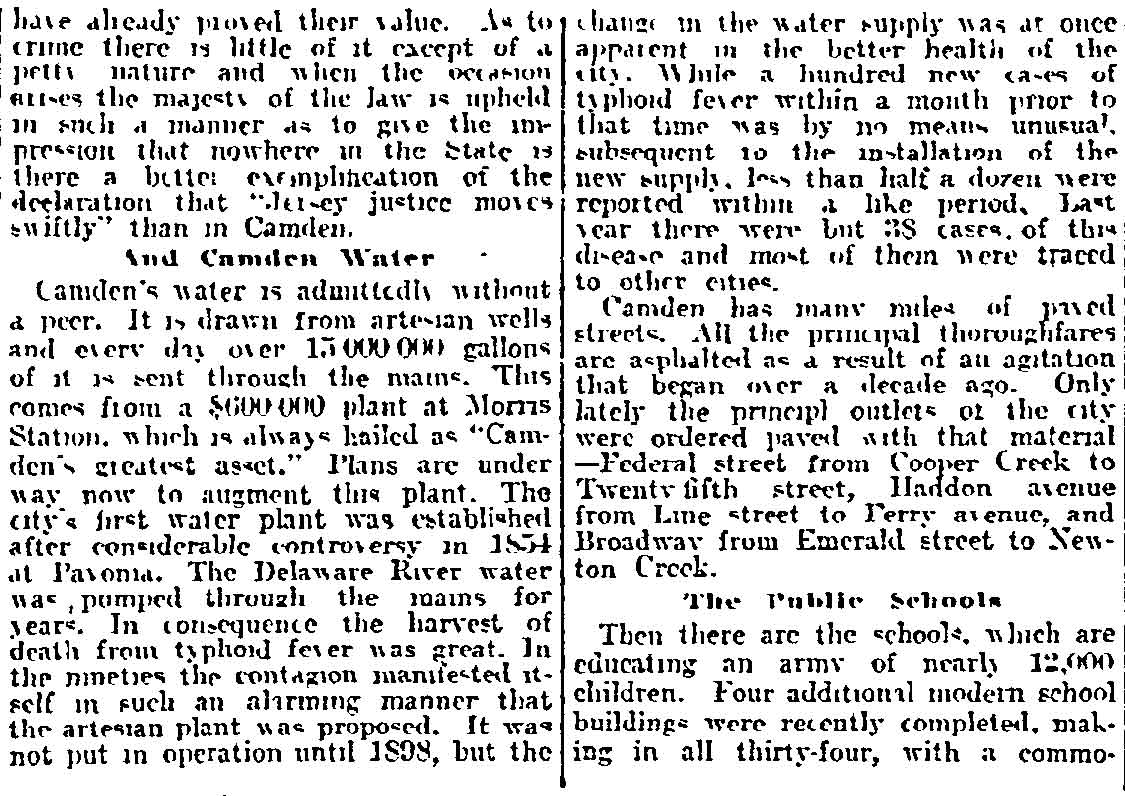 Camden, Now Eighty Years Old, Is Proud of Its Wonderful Growth - Philadelphia Inquirer, February 2, 1908