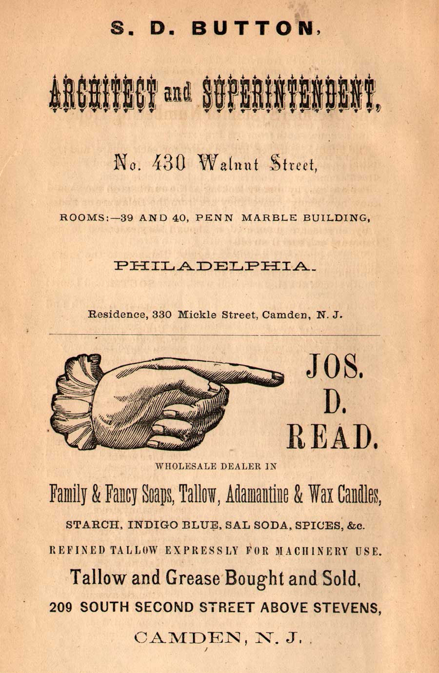 1872 Camden City Directory — advertisements