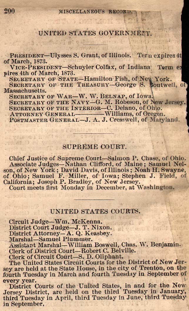 1872 Camden City Directory — New Jersey state records (continued)