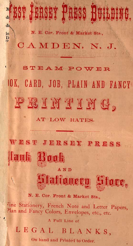 1872 Camden City Directory — advertisement