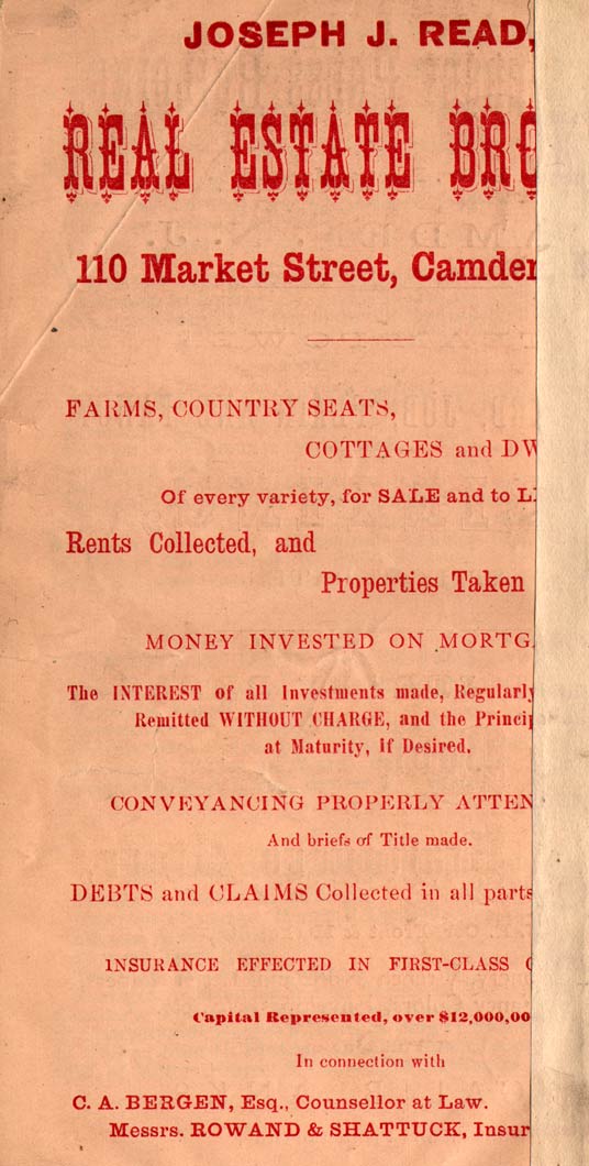 1872 Camden City Directory — advertisement