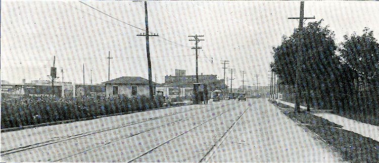 Looking down Haddon Avenue with the new entrance to the White Horse Pike in the foreground