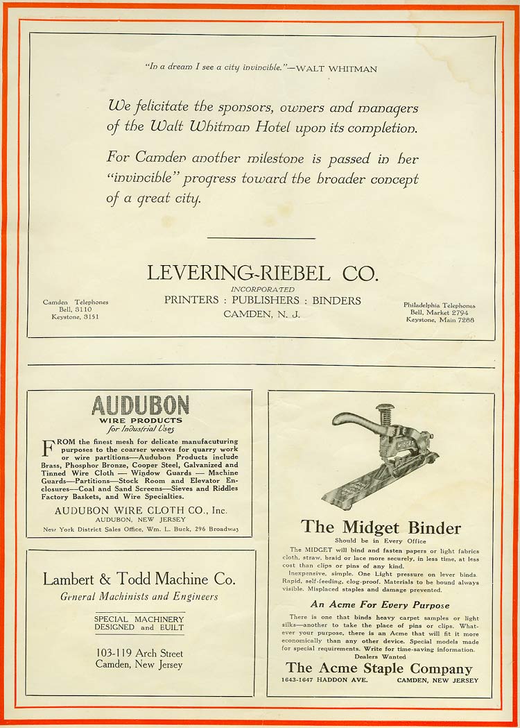 Inside Rear Cover