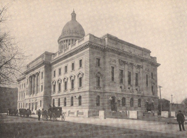 The Camden County Courthouse in the early 1900s