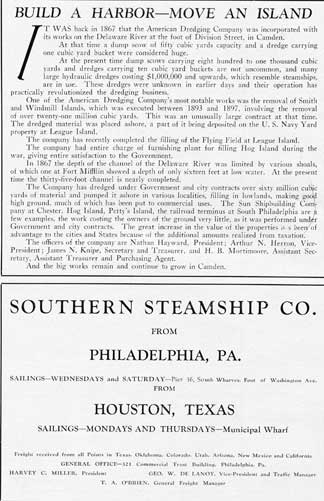 Business advertisements from the 1928 Centennial Mirror of Camden, N.J.