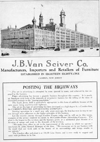 Business advertisements from the 1928 Centennial Mirror of Camden, N.J.