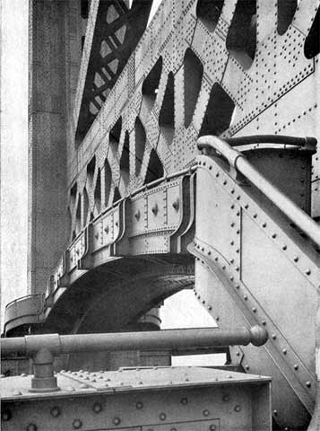 Section of Delaware River Bridge; Camden County Courthouse