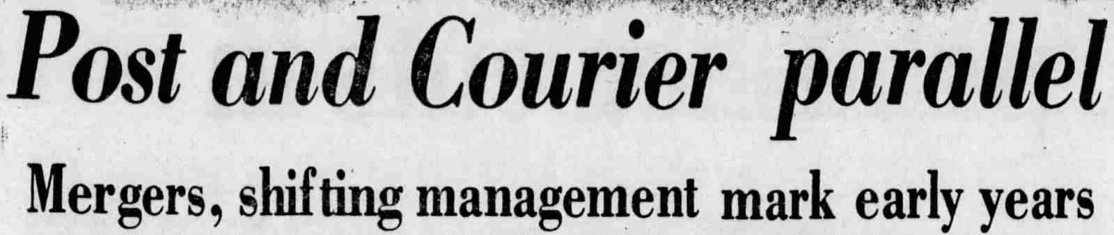 History of the Courier-Post — Part 2 header, Camden Courier-Post, October 7, 1975