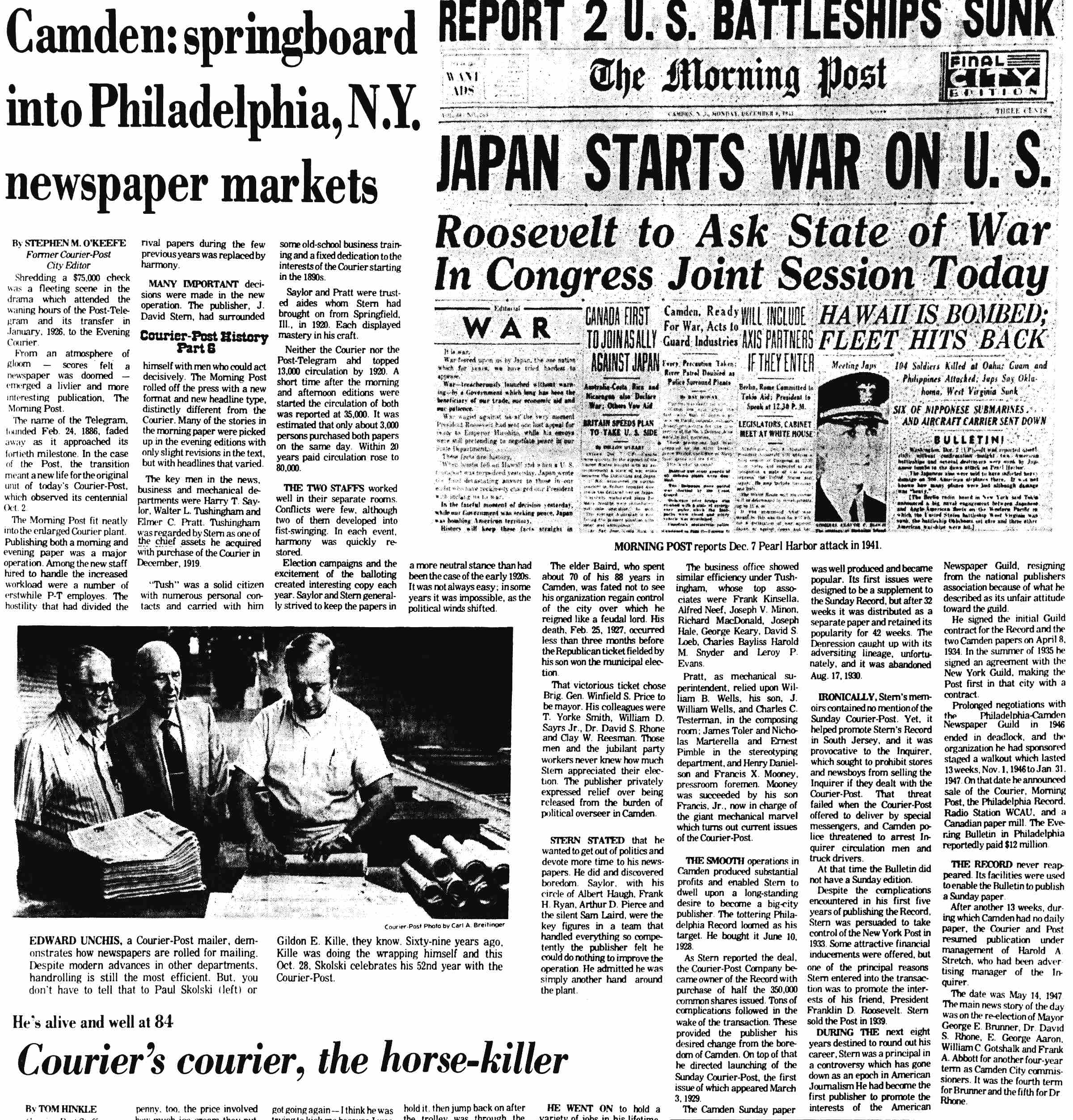 History of the Courier-Post — Part 6, Camden Courier-Post, October 7, 1975