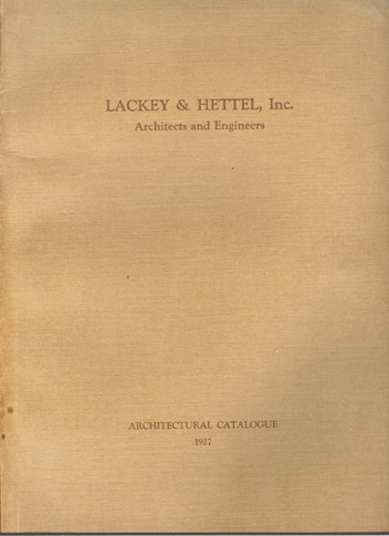 Cover page of the Lackey & Hettel 1927 catalog
