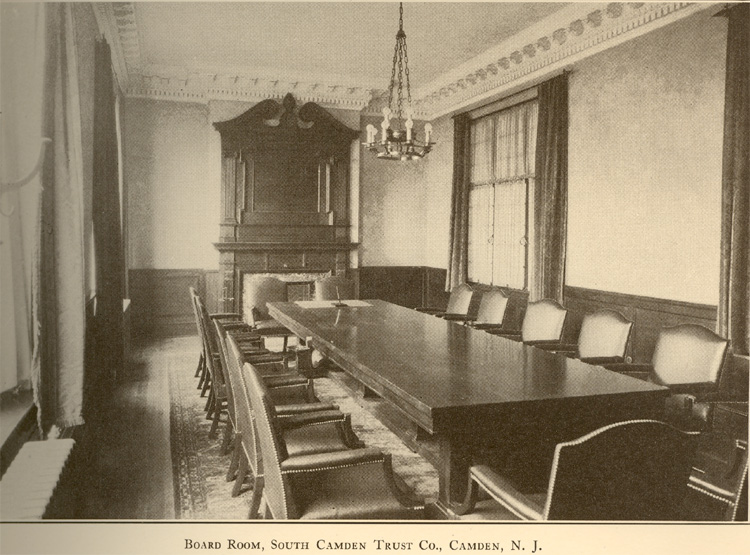 Board Room, South Camden Trust Co., Broadway & Ferry Avenue, Camden NJ