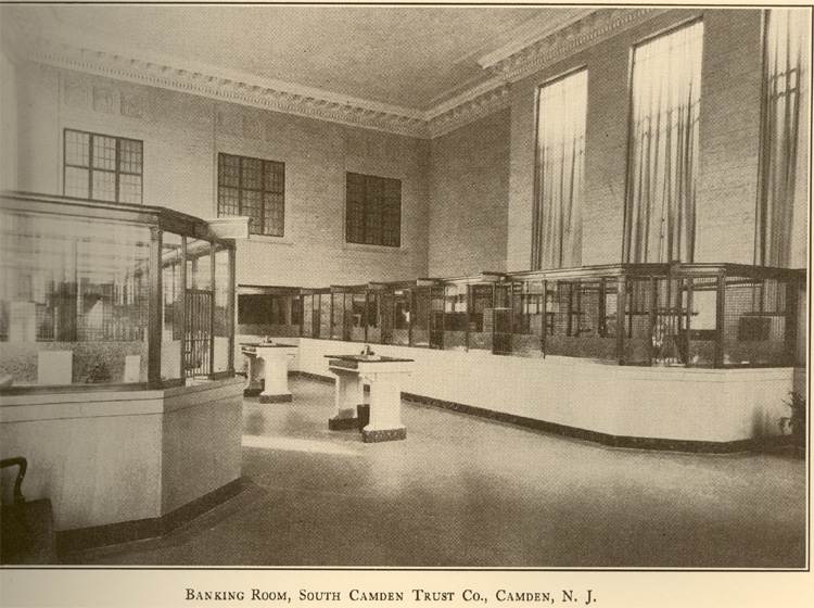 Banking Room, South Camden Trust Co., Broadway & Ferry Avenue, Camden NJ