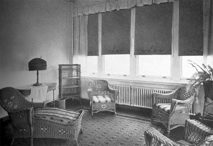 Rest Room (Lounge) — Maternity Building, West Jersey Homeopathic Hospital