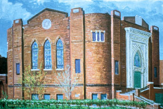 Congregation Beth El painting by William M. Hoffman Jr.