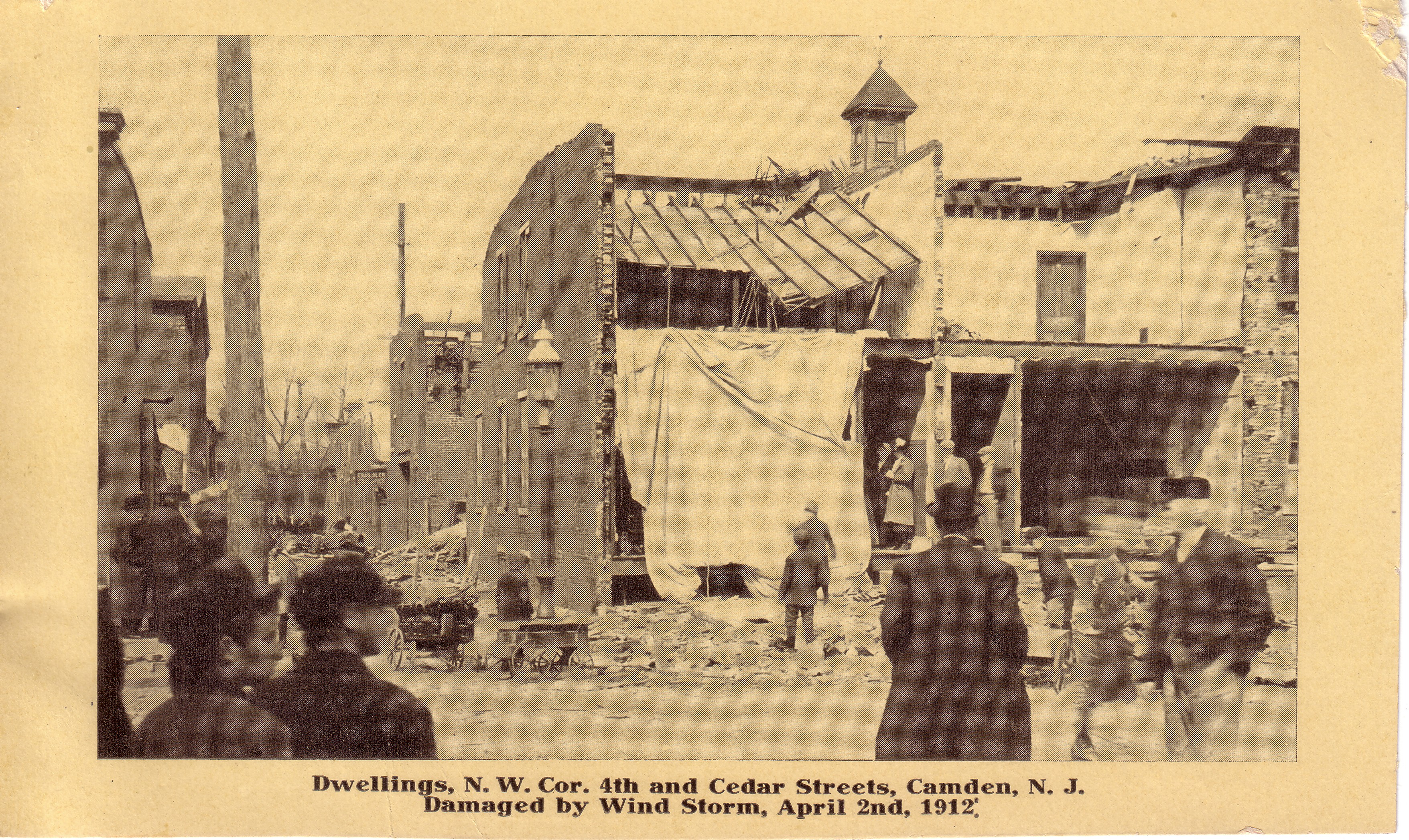 Cyclone damage in North Camden, April 2, 1912