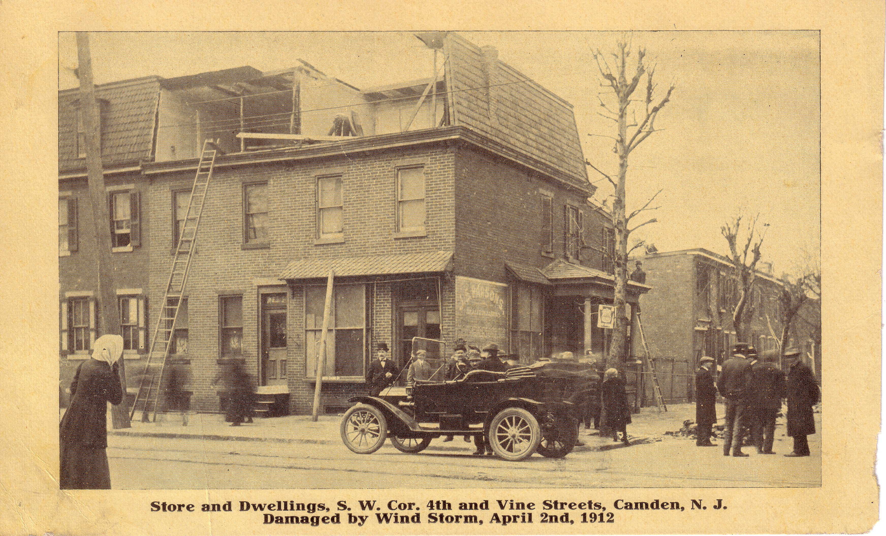 Cyclone damage in North Camden, April 2, 1912
