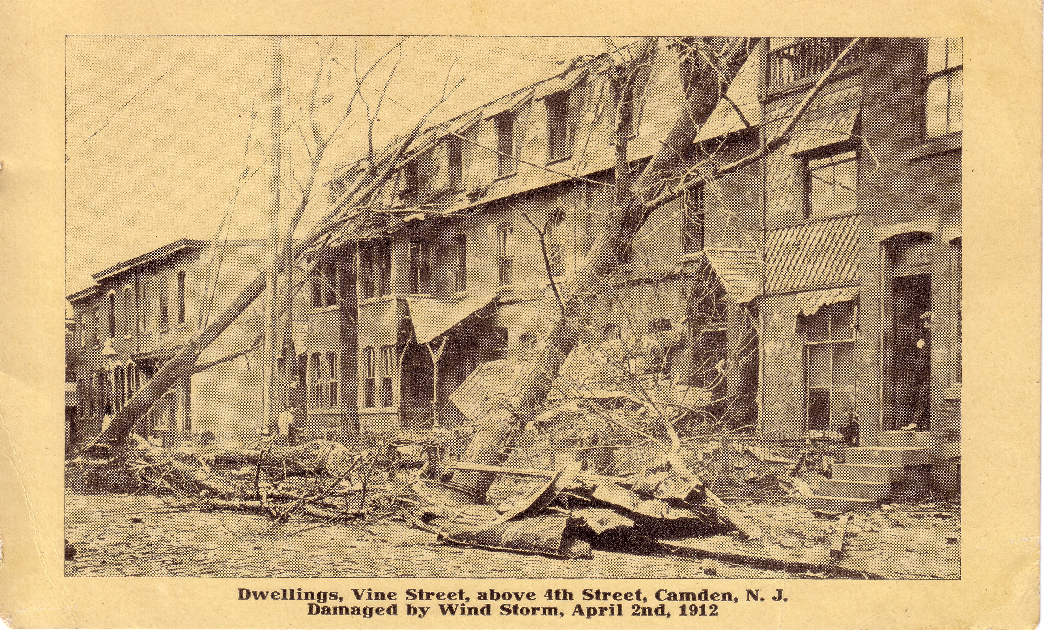 Cyclone damage in North Camden, April 2, 1912