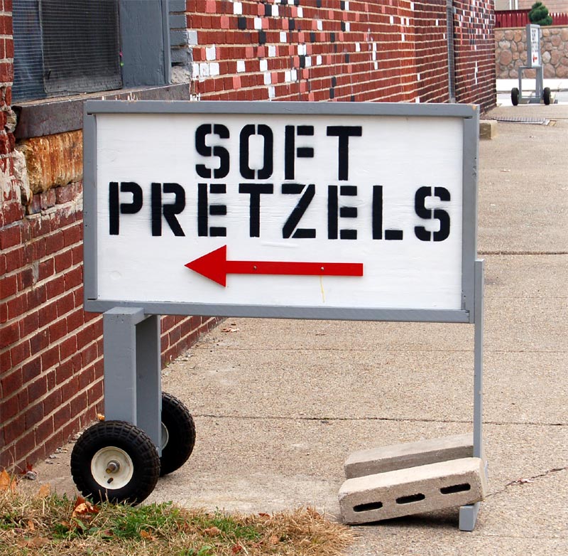 A & A Soft Pretzel Baking Company sign, 1100-1106 North 32nd Street, Camden, NJ