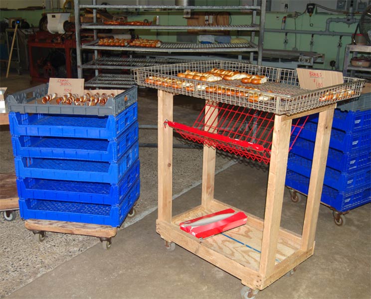 Fresh pretzels at A & A Soft Pretzel Baking Company, Camden, NJ