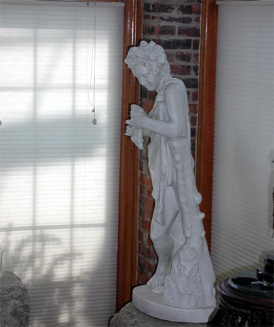 One of the many statues inside The White House, July 10, 2004