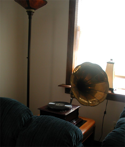 Victrola on the second floor of The White House, July 10, 2004
